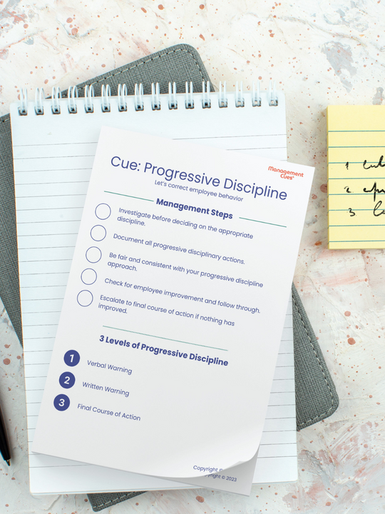 Progressive Discipline Post-It Pad