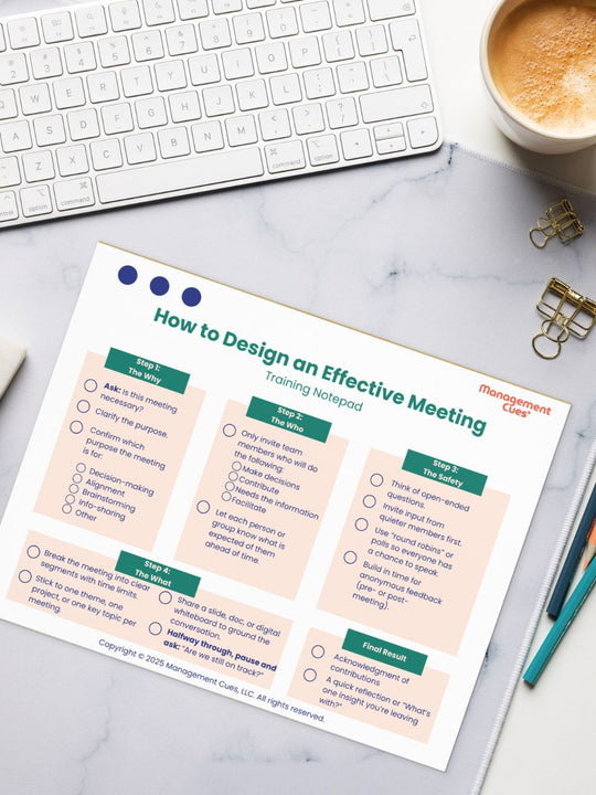 How to Design an Effective Meeting Training Notepad