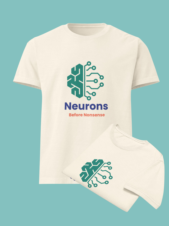 Neurons Before Nonsense Unisex Oversized T-shirt