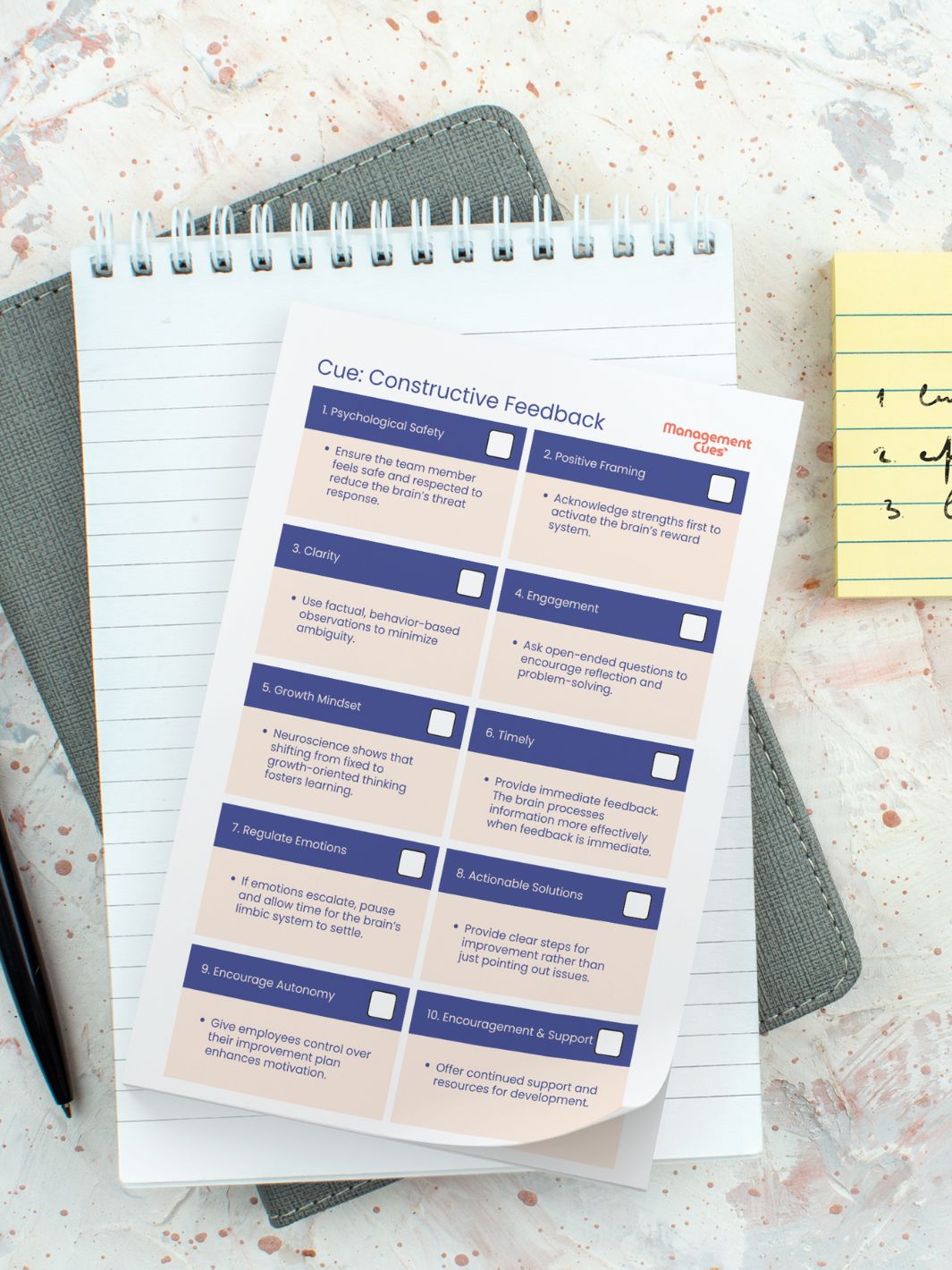Constructive Feedback Post-it Pad