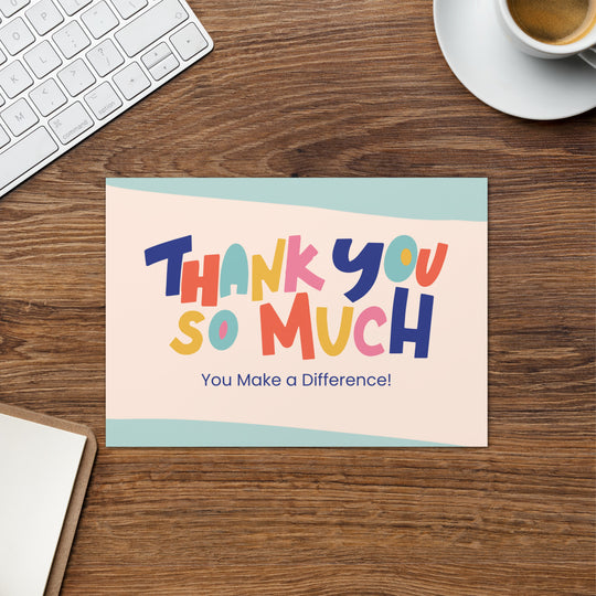 Appreciation & Acknowledgment Card