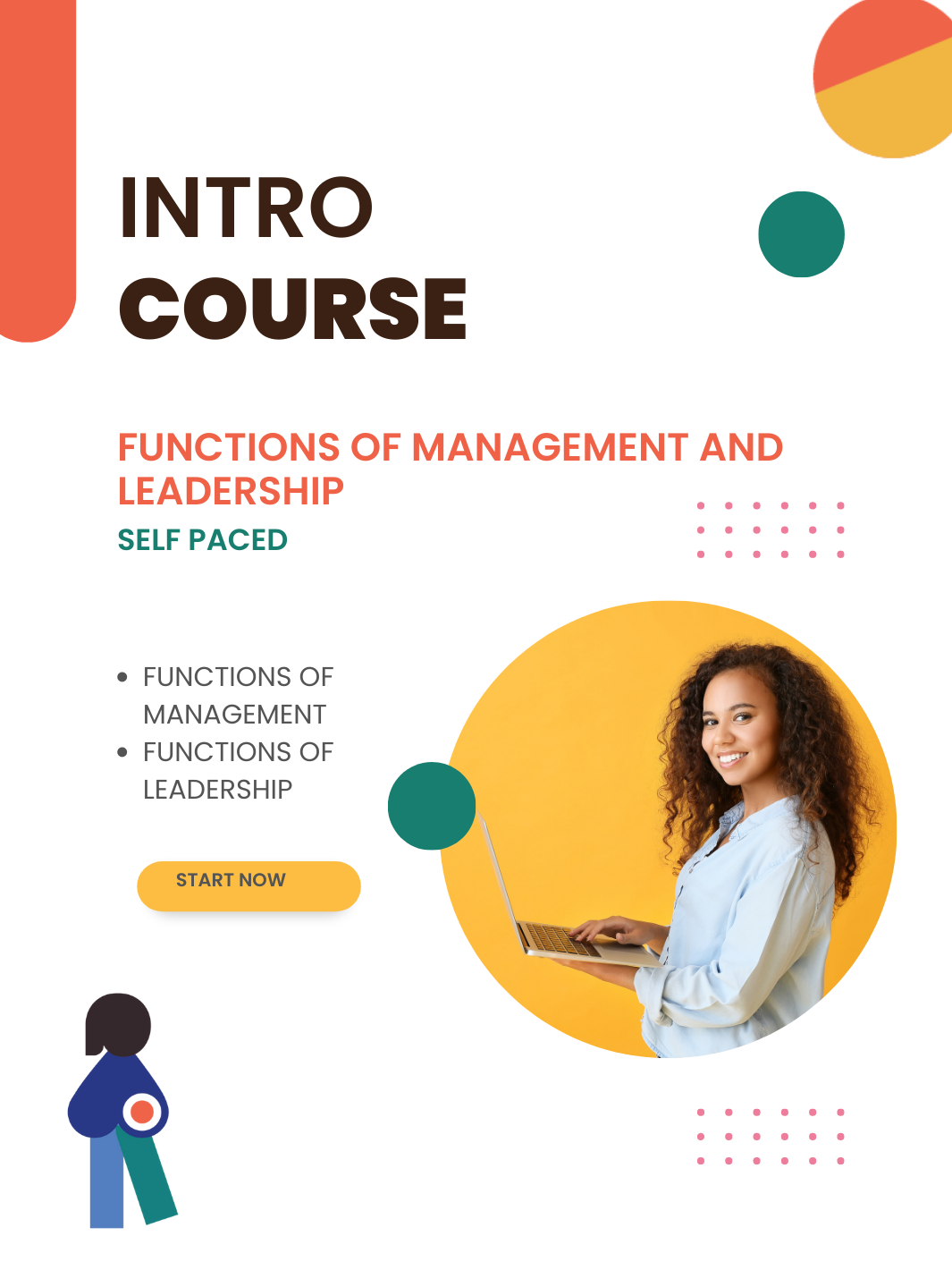 Introductory self paced online course on the functions of management and leadership. 